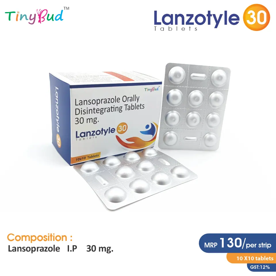 Lansoprazole (30mg) Tablet at Best Price in PCD Pharma Franchise for GERD Treatment, Acid Reflux, and Ulcer Treatment.